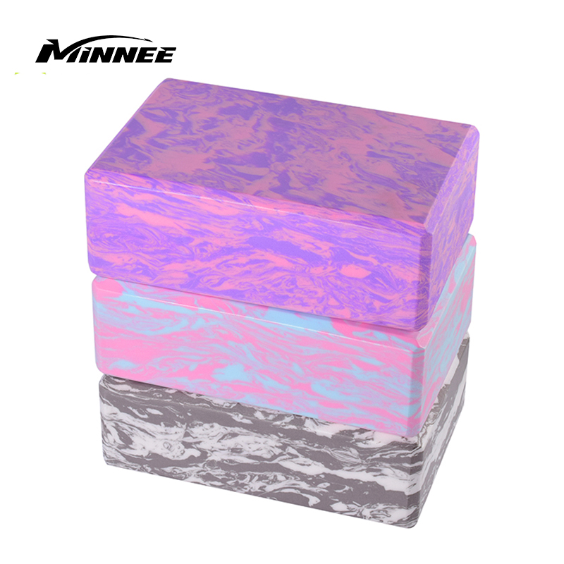 MINNEE Yoga Block (2 Pack), High Density EVA Foam Block To Support And Improve Poses And Flexibility